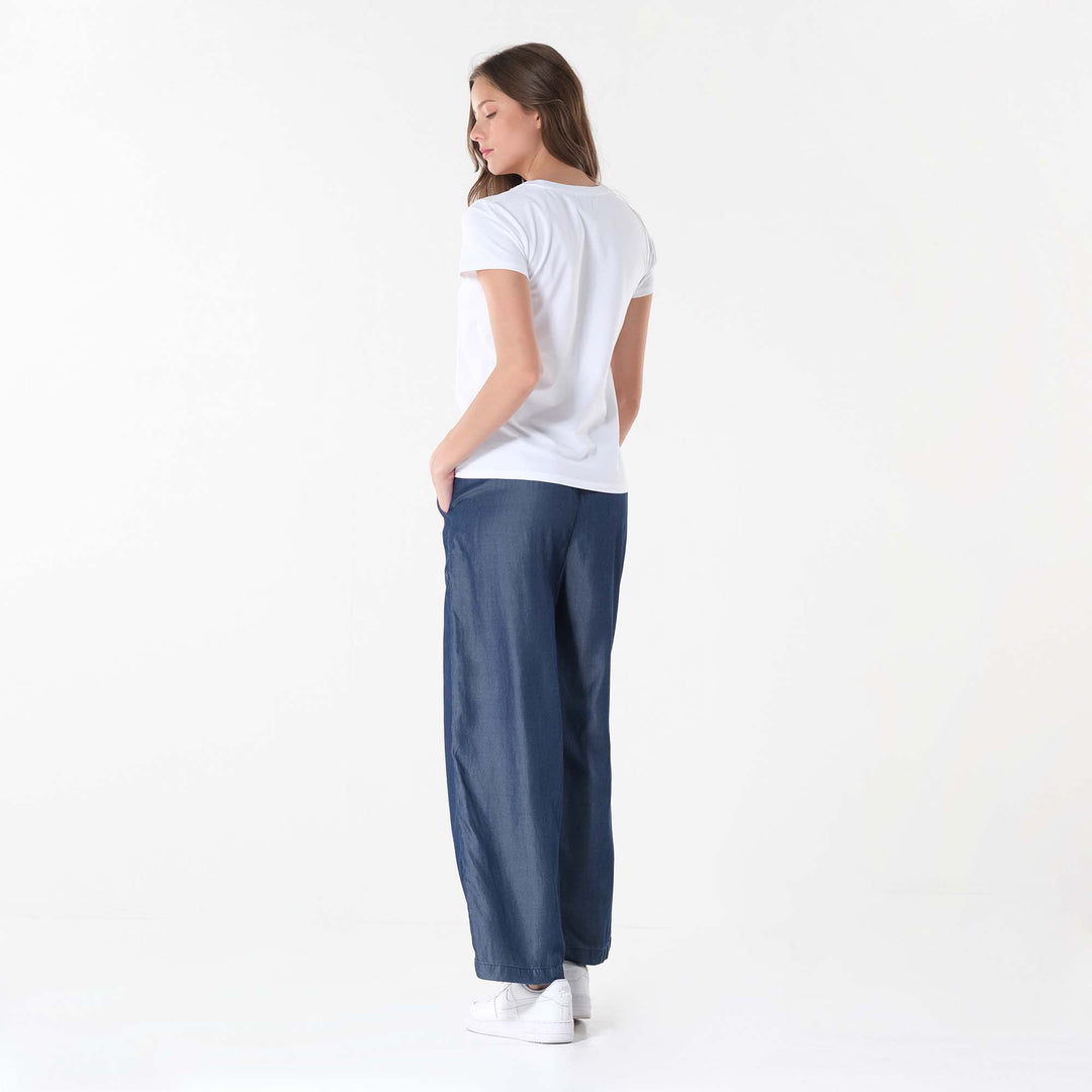 LEE LADIES CUT & SEW ROUND NECK BASIC TEE