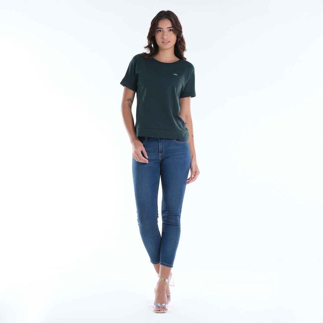 Lee Ladies High Waist Cropped Jeans