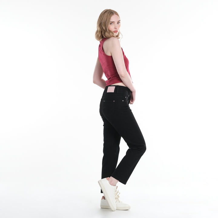 LEE LADIES SEMI CROPPED SLEEVELESS TOP