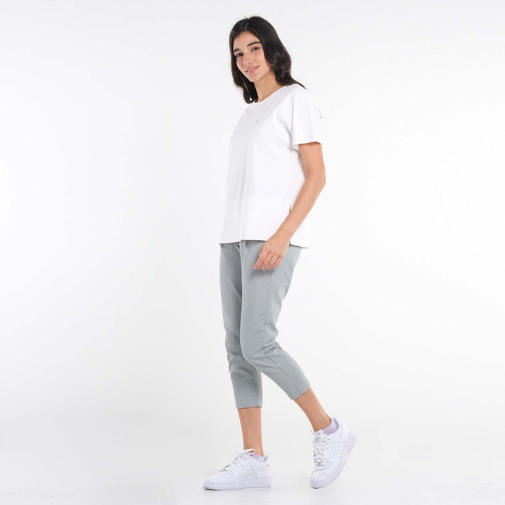 LEE LADIES LOGO SCRIPT LOOSE TOP WITH SIDE SLIT