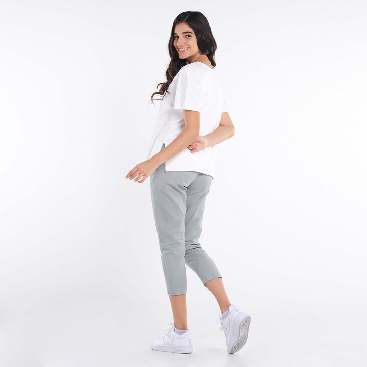 LEE LADIES LOGO SCRIPT LOOSE TOP WITH SIDE SLIT