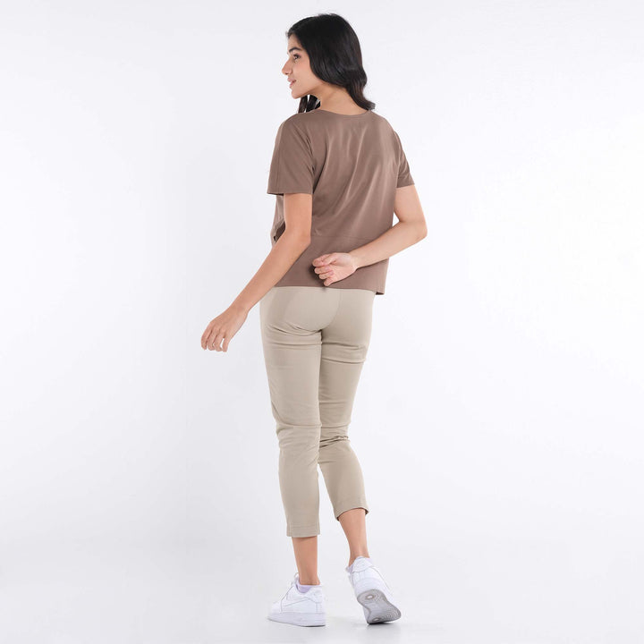 LEE LADIES LOGO SCRIPT LOOSE TOP WITH SIDE SLIT