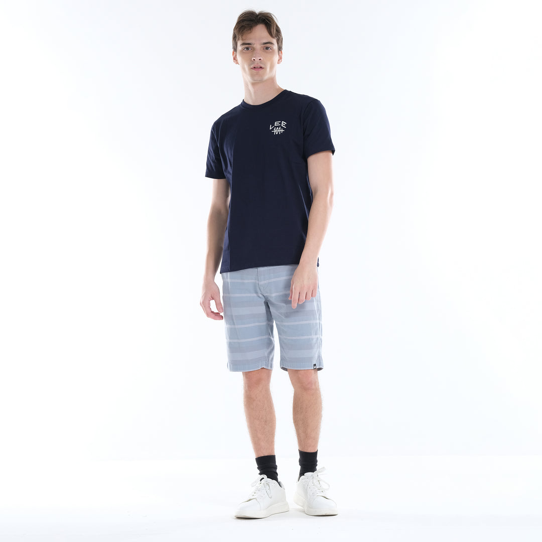 LEE MENS ROUNDNECK 101+ EMBROIDERED LOGO TEE