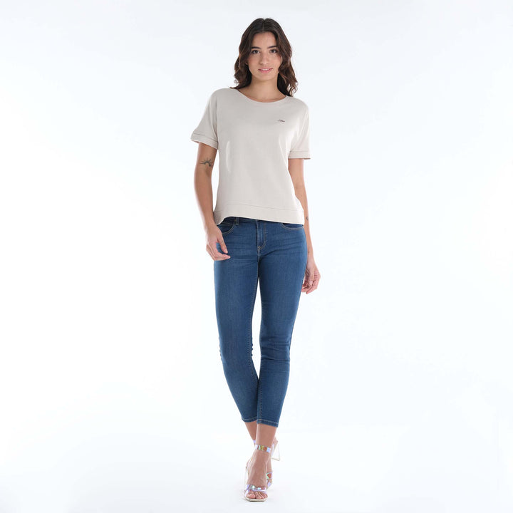 LEE LADIES ROUNNECK WITH WAISTBAND & CUFF