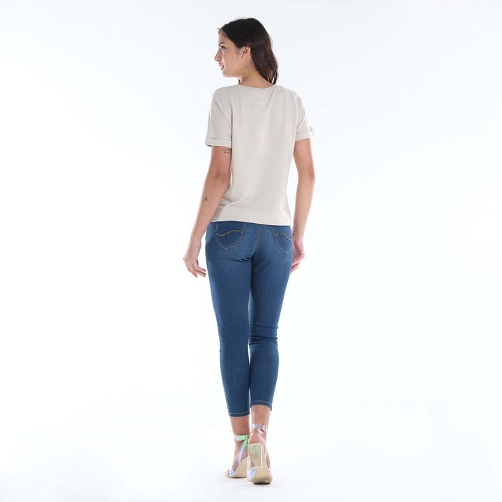 LEE LADIES ROUNNECK WITH WAISTBAND & CUFF
