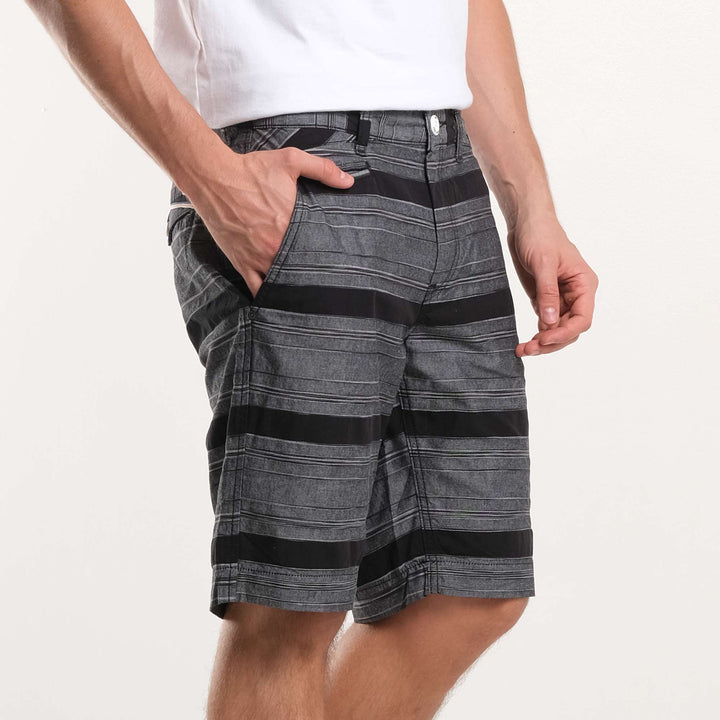 LEE MEN'S STRIPES CHINO SHORTS; SLIM
