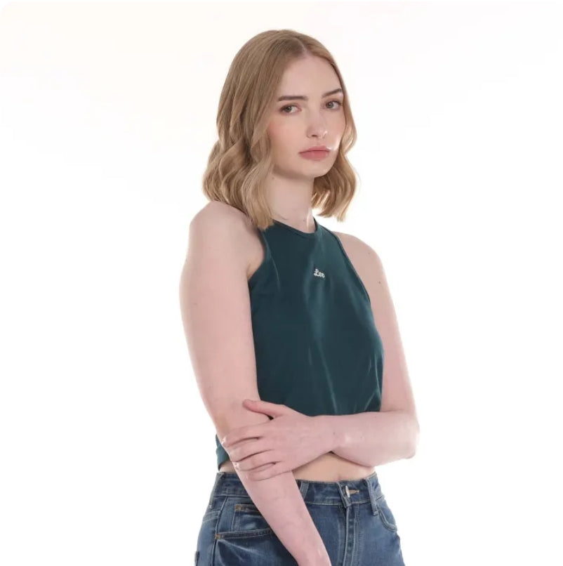 LEE LADIES SEMI CROPPED SLEEVELESS TOP