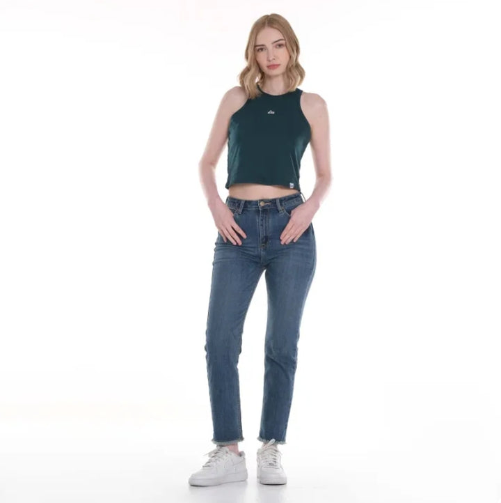LEE LADIES SEMI CROPPED SLEEVELESS TOP