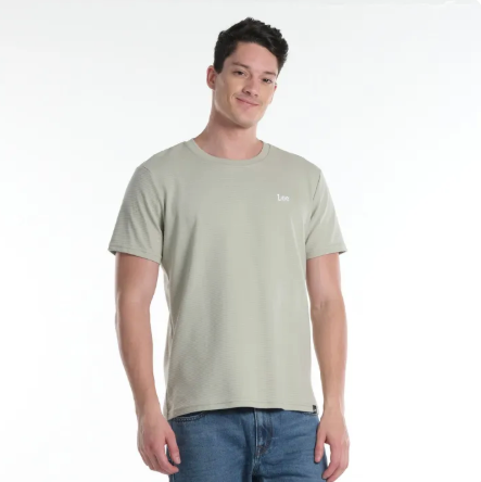 LEE MENS OTTOMAN ROUNDNECK  WITH SMALL LOGO TEE