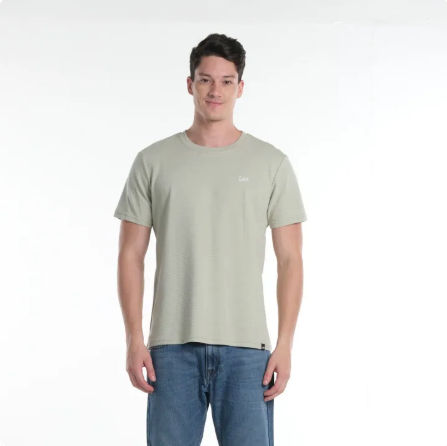 LEE MENS OTTOMAN ROUNDNECK  WITH SMALL LOGO TEE