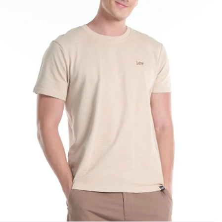 LEE MENS OTTOMAN ROUNDNECK  WITH SMALL LOGO TEE