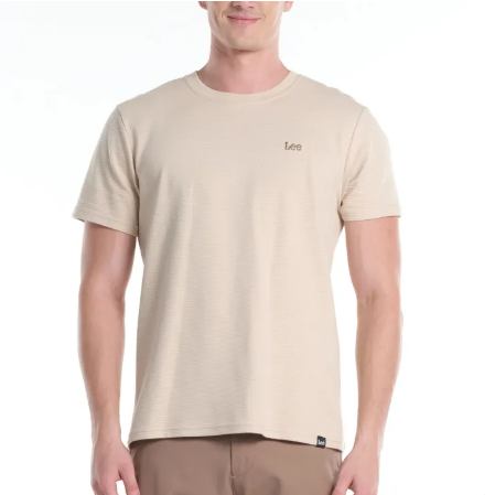 LEE MENS OTTOMAN ROUNDNECK  WITH SMALL LOGO TEE
