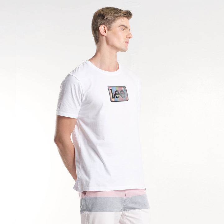 MENS ROUNDNECK HOLOGRAPHIC PRINT TEE