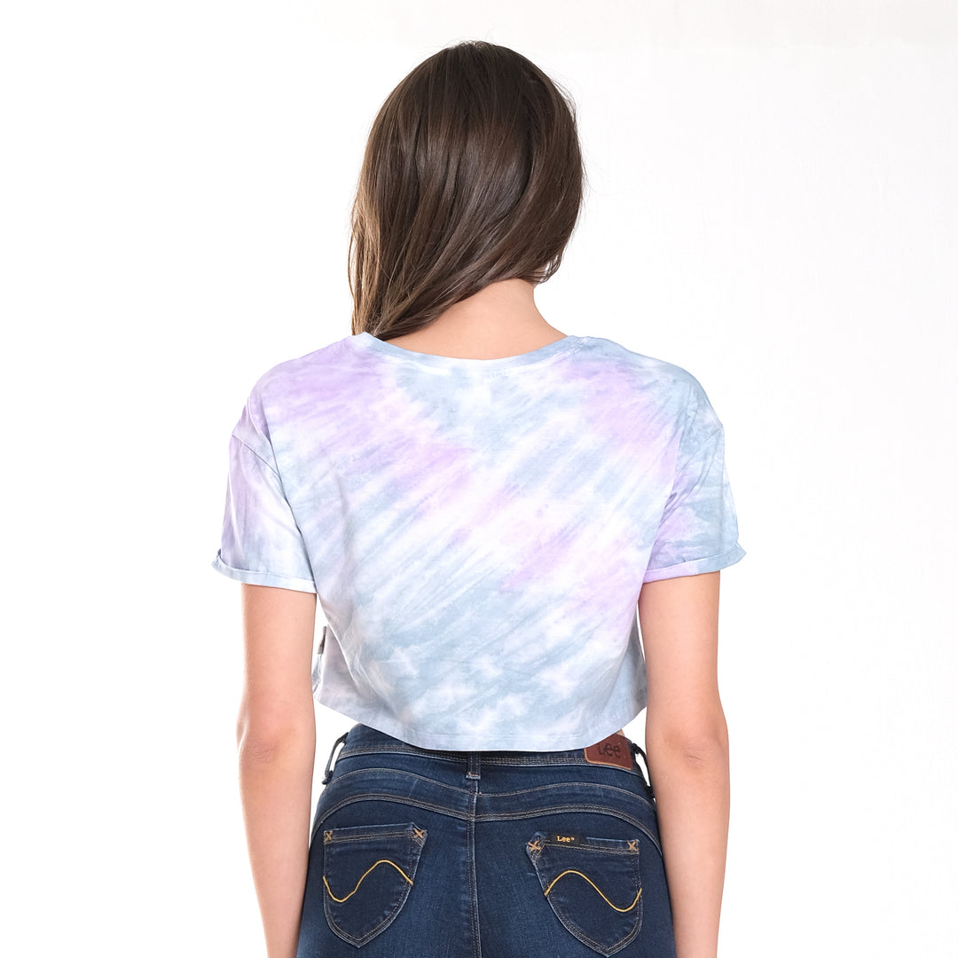 WOMENS LOGO TIE-DYE CROPTOP