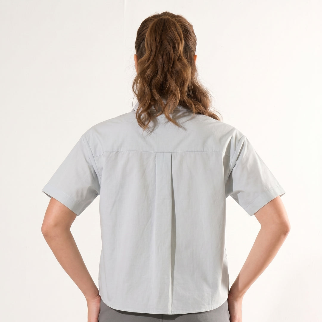LEE LADIES BUTTOWN POLO WITH SMALL LOGO SCRIPT