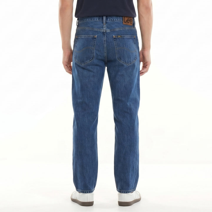 LEE MENS EASY RIDER DENIM JEANS IN BLUE BEAM