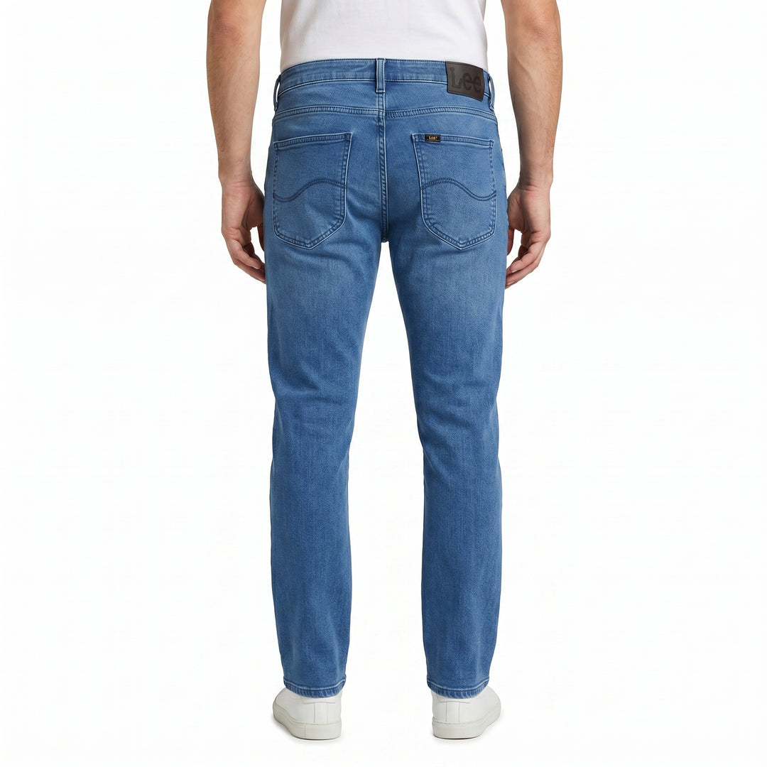 Lee Men Denim Jeans Ramone Fit 28" Inseam in Deep Ocean