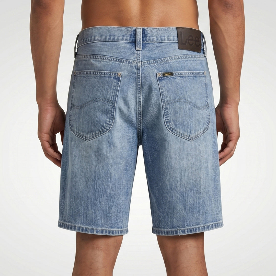 LEE MENS DENIM SHORTS IN HORIZON BLUE