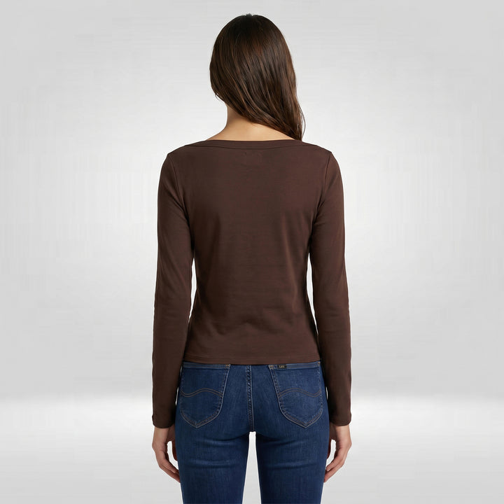 LEE LADIES MODIFIED LS ROUNDNECK