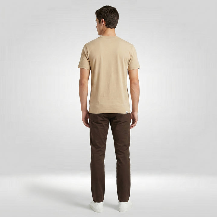 MENS' ROUND NECK EMBOSSED LOGO TEE