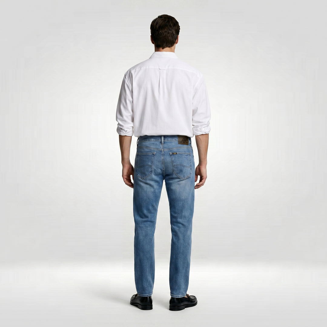 LEE MENS SLIM TAPERED DENIM JEANS