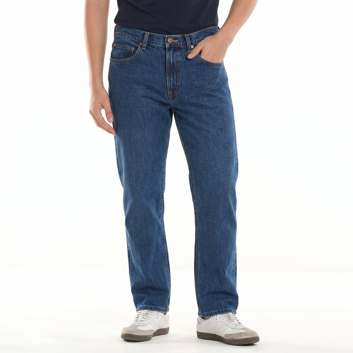 LEE MENS EASY RIDER DENIM JEANS IN BLUE BEAM