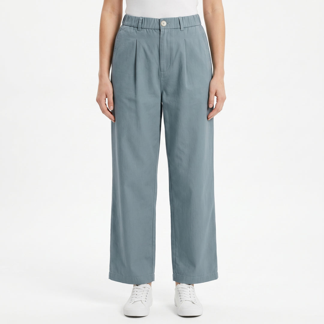LEE LADIES HIGHWAIST COMFORT STRAIGHT TROUSERS