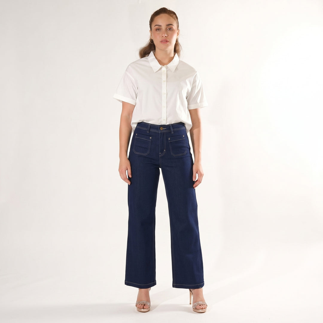 LEE  LADIES A-LINE WIDE FIT JEANS