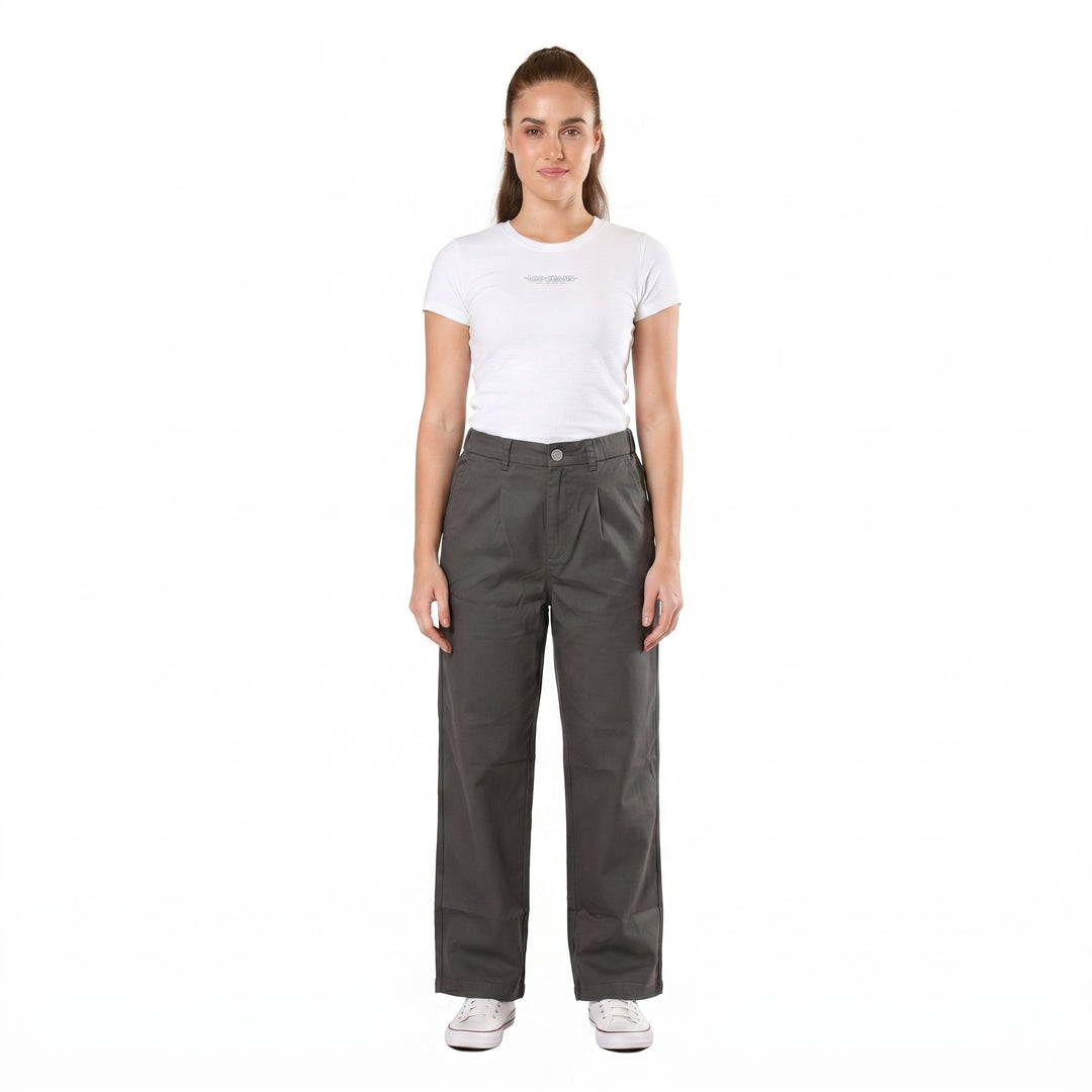 LEE LADIES HIGHWAIST COMFORT STRAIGHT TROUSERS