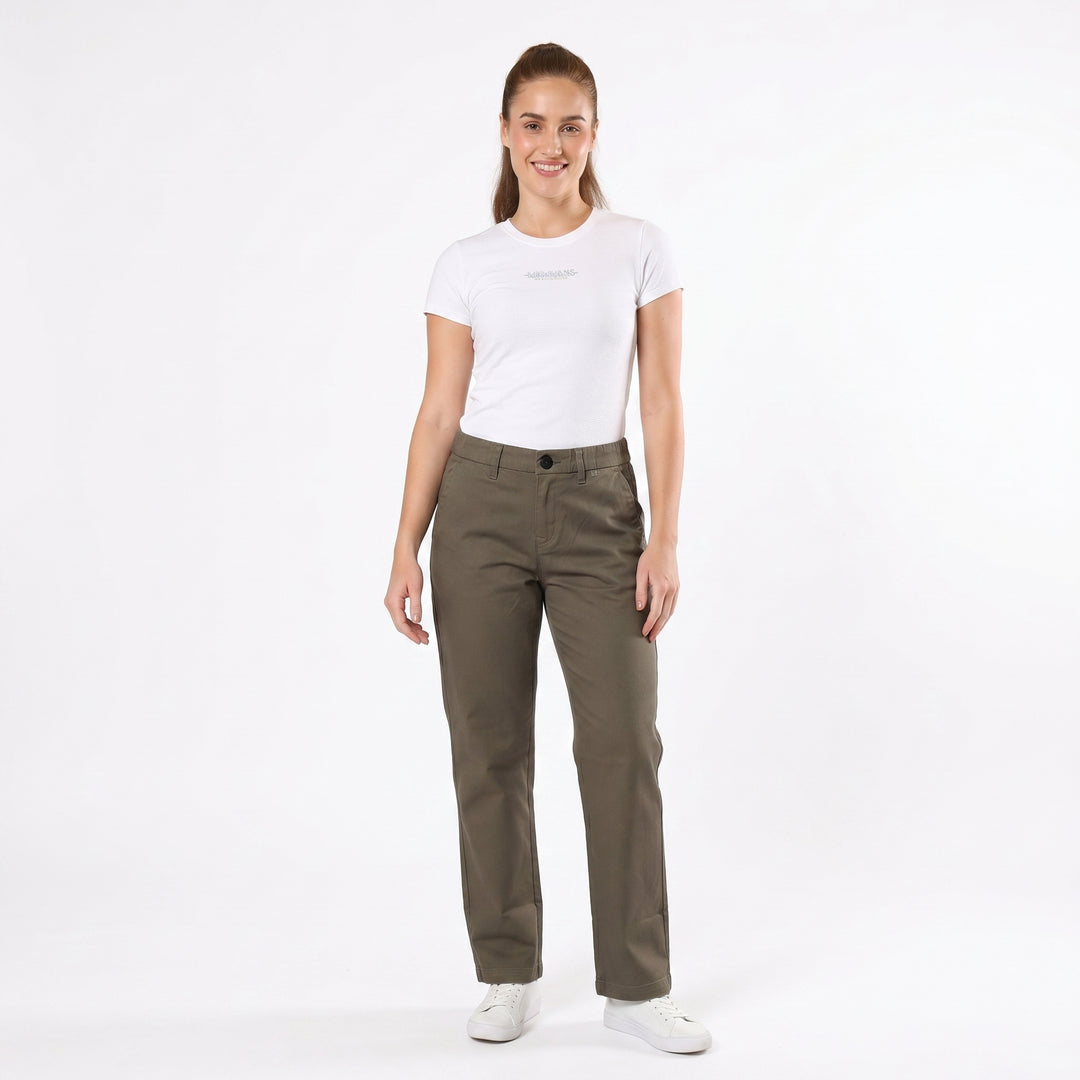 LEE LADIES HIGH WAIST TROUSERS