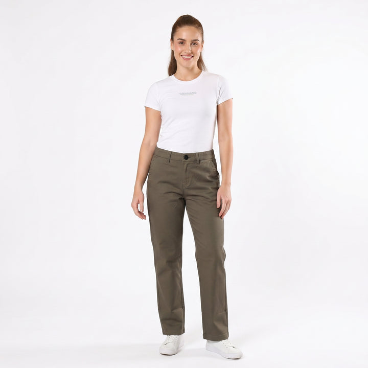 LEE LADIES HIGH WAIST TROUSERS