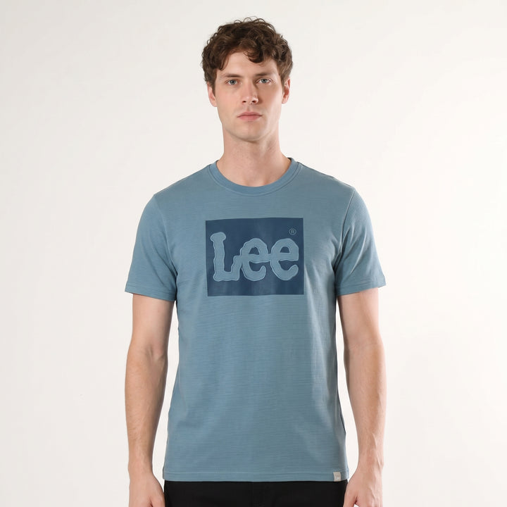 LEE MENS EMBOSSED BOX LOGO TEE