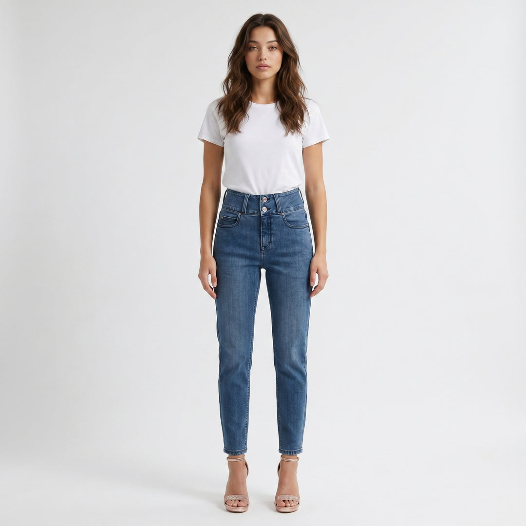 LEE LADIES SHAPE MAGIC DENIM MOM JEANS