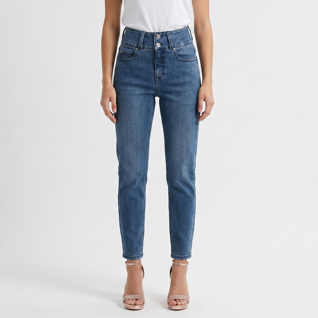 LEE LADIES SHAPE MAGIC DENIM MOM JEANS