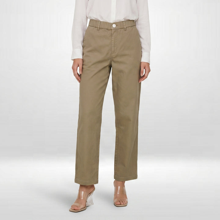 LEE LADIES HIGHWAIST COMFORT STRAIGHT TROUSERS