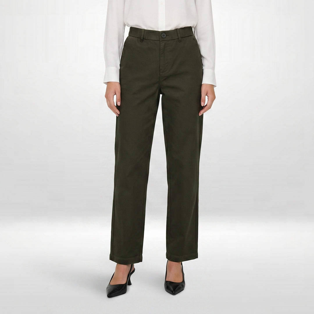 LEE LADIES HIGHWAIST COMFORT STRAIGHT TROUSERS