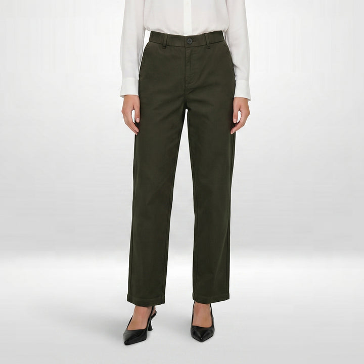 LEE LADIES HIGHWAIST COMFORT STRAIGHT TROUSERS