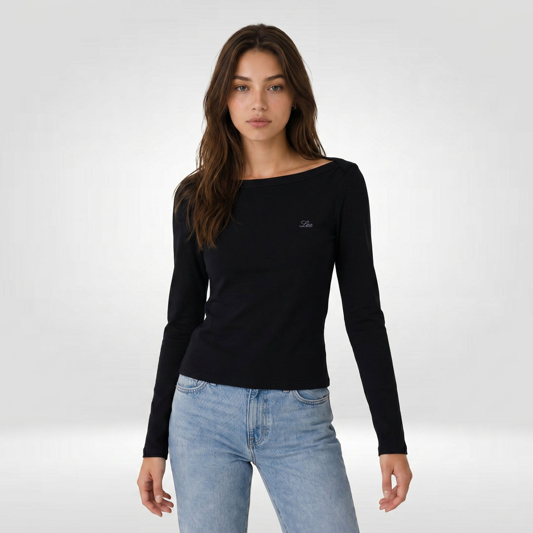 LEE LADIES MODIFIED LS ROUNDNECK