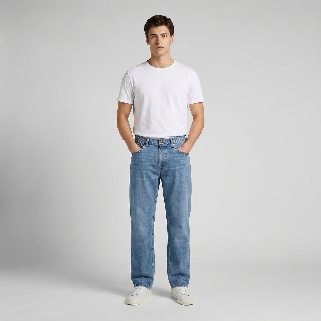 LEE MENS JADE FUSION LOOSE STRAIGHT DENIM JEANS