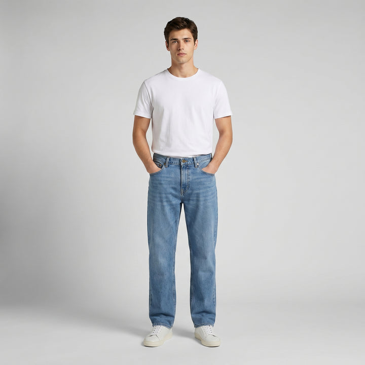 LEE MENS JADE FUSION LOOSE STRAIGHT DENIM JEANS