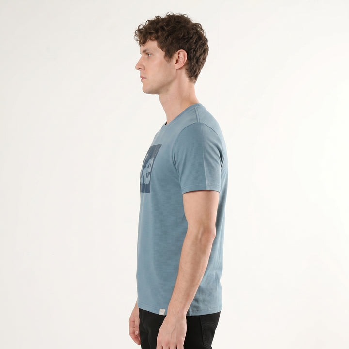 LEE MENS EMBOSSED BOX LOGO TEE