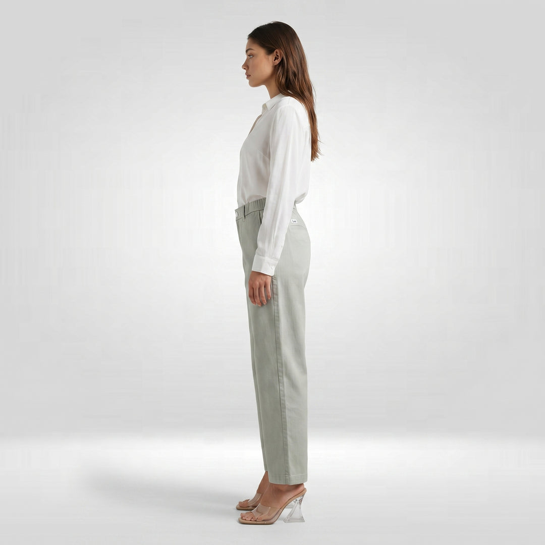 LEE LADIES HIGHWAIST COMFORT STRAIGHT TROUSERS