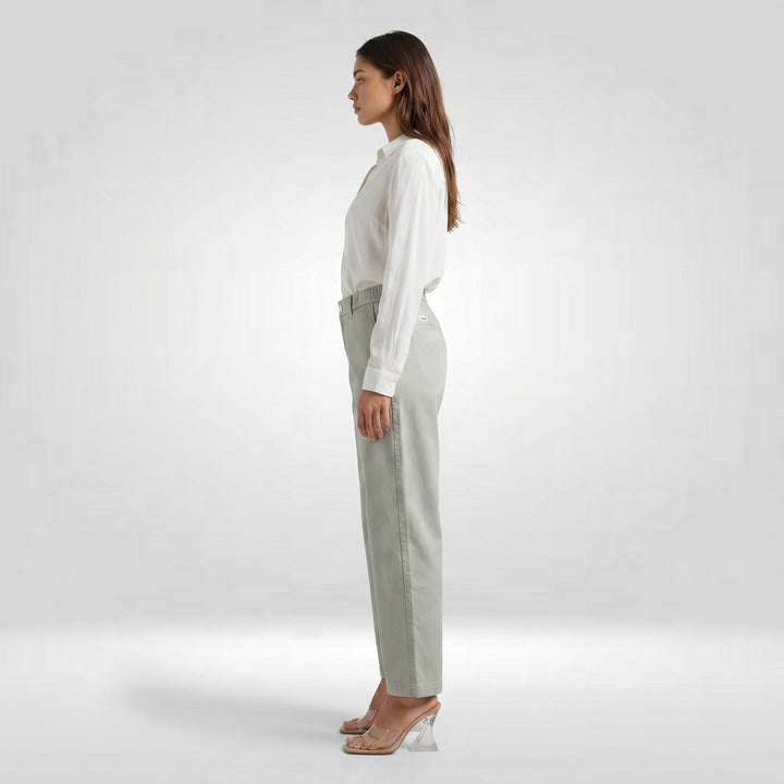 LEE LADIES HIGHWAIST COMFORT STRAIGHT TROUSERS