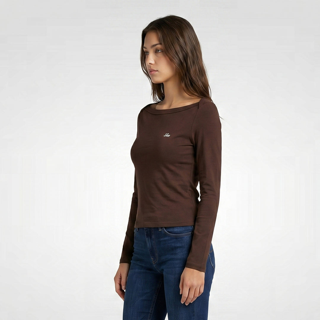 LEE LADIES MODIFIED LS ROUNDNECK