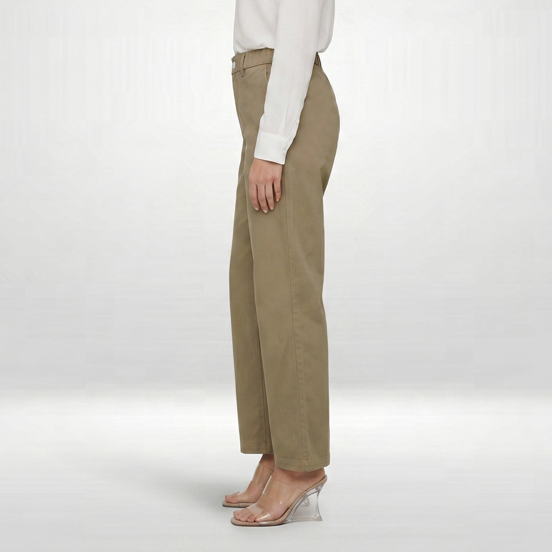 LEE LADIES HIGHWAIST COMFORT STRAIGHT TROUSERS