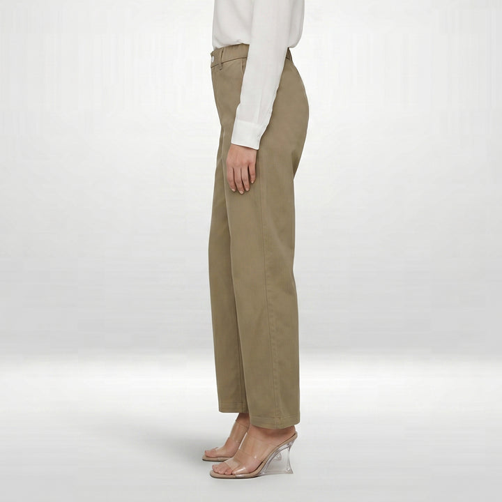 LEE LADIES HIGHWAIST COMFORT STRAIGHT TROUSERS