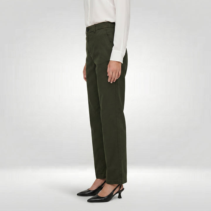 LEE LADIES HIGHWAIST COMFORT STRAIGHT TROUSERS
