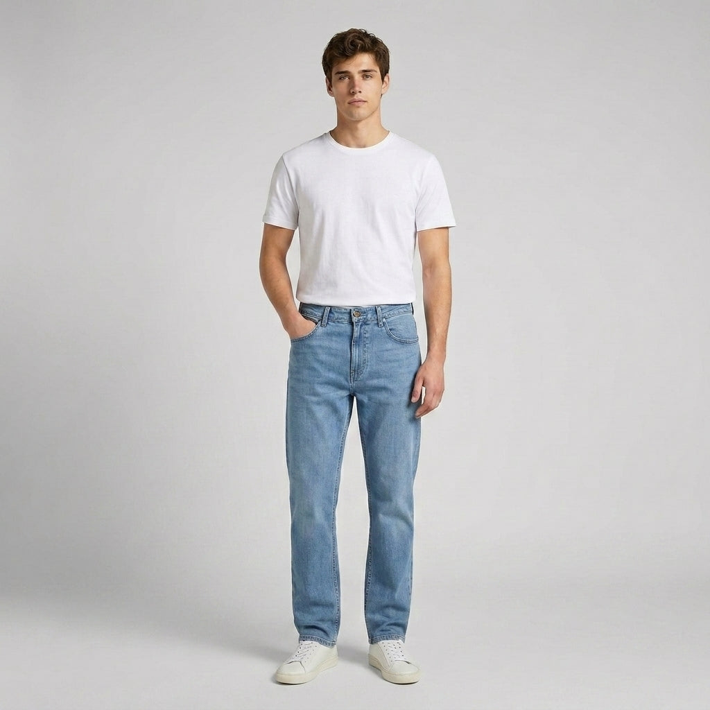 LEE MENS BROOKLYN STRAIGHT DENIM JEANS