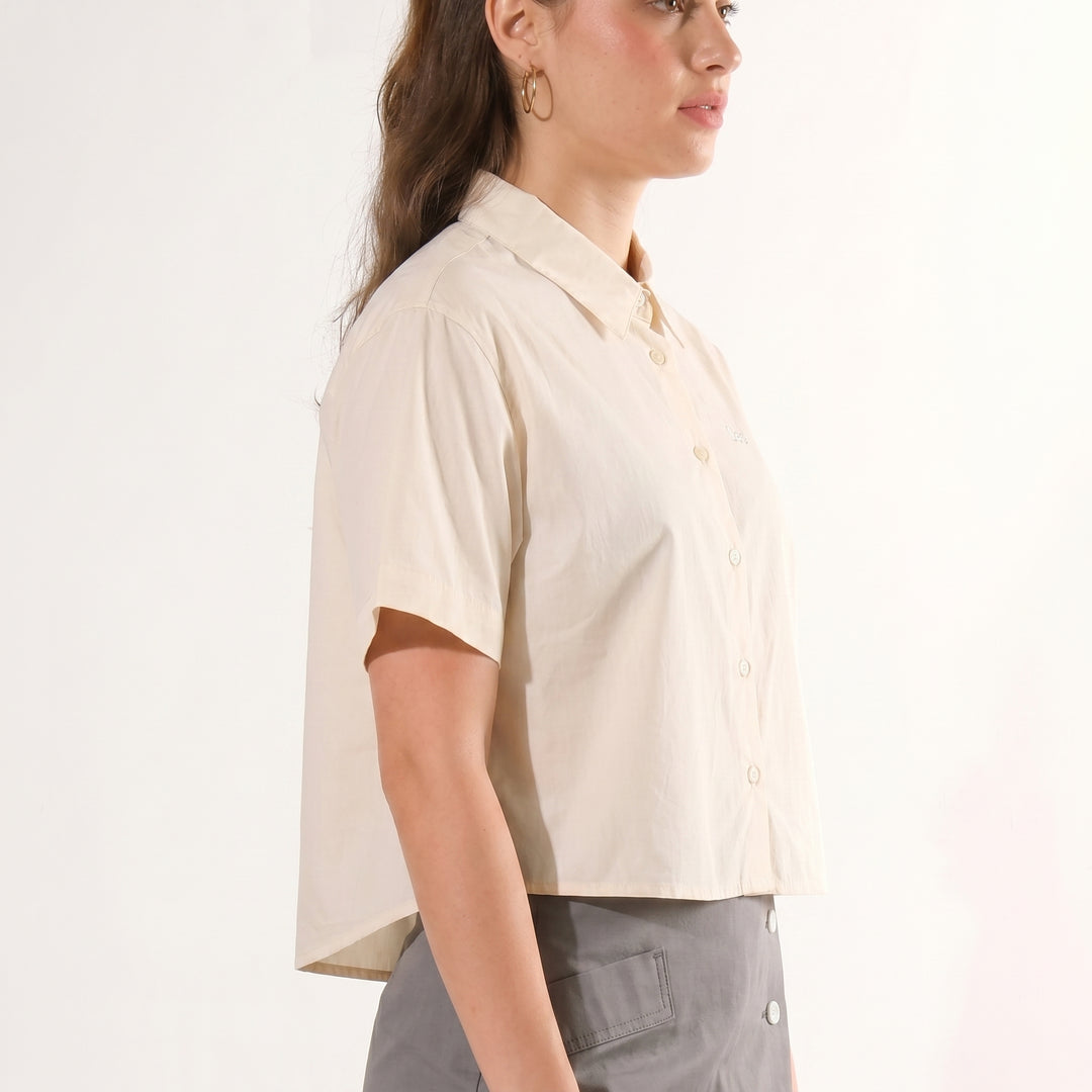 LEE LADIES BUTTOWN POLO WITH SMALL LOGO SCRIPT