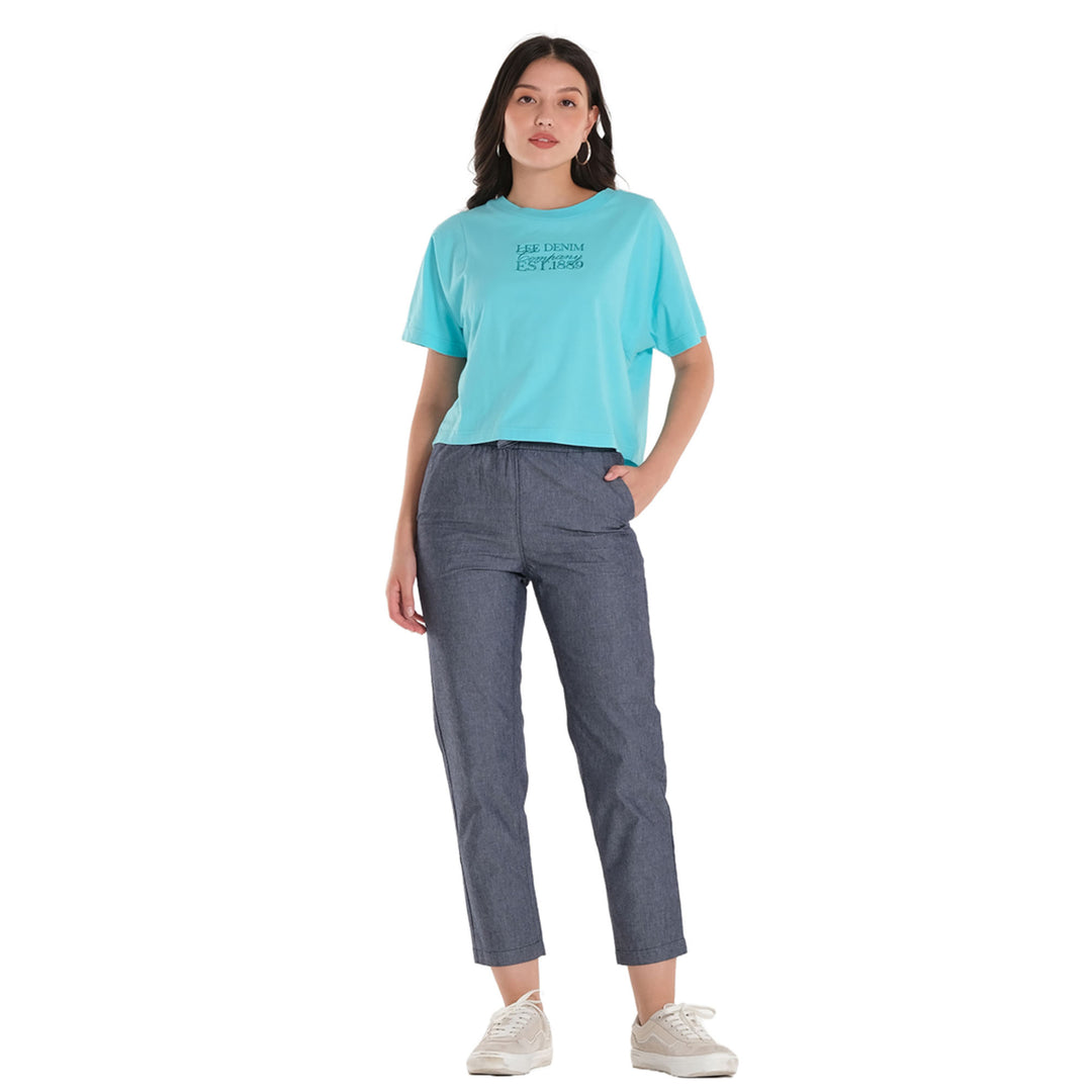 WOMENS STRAIGHT CUT TROUSER PANTS